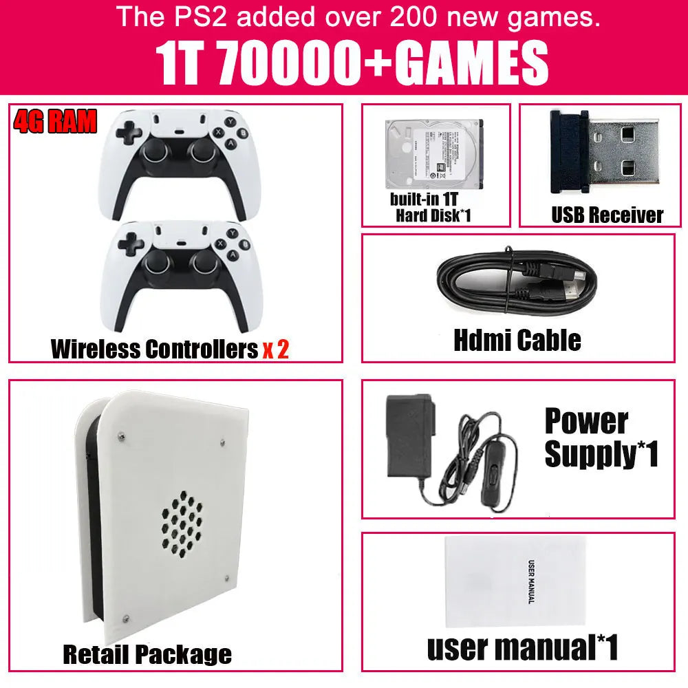 M15 Dual-System Game Console — Windows 11 + Batocera, 4GB RAM, i3 CPU, Plug-and-Play TV