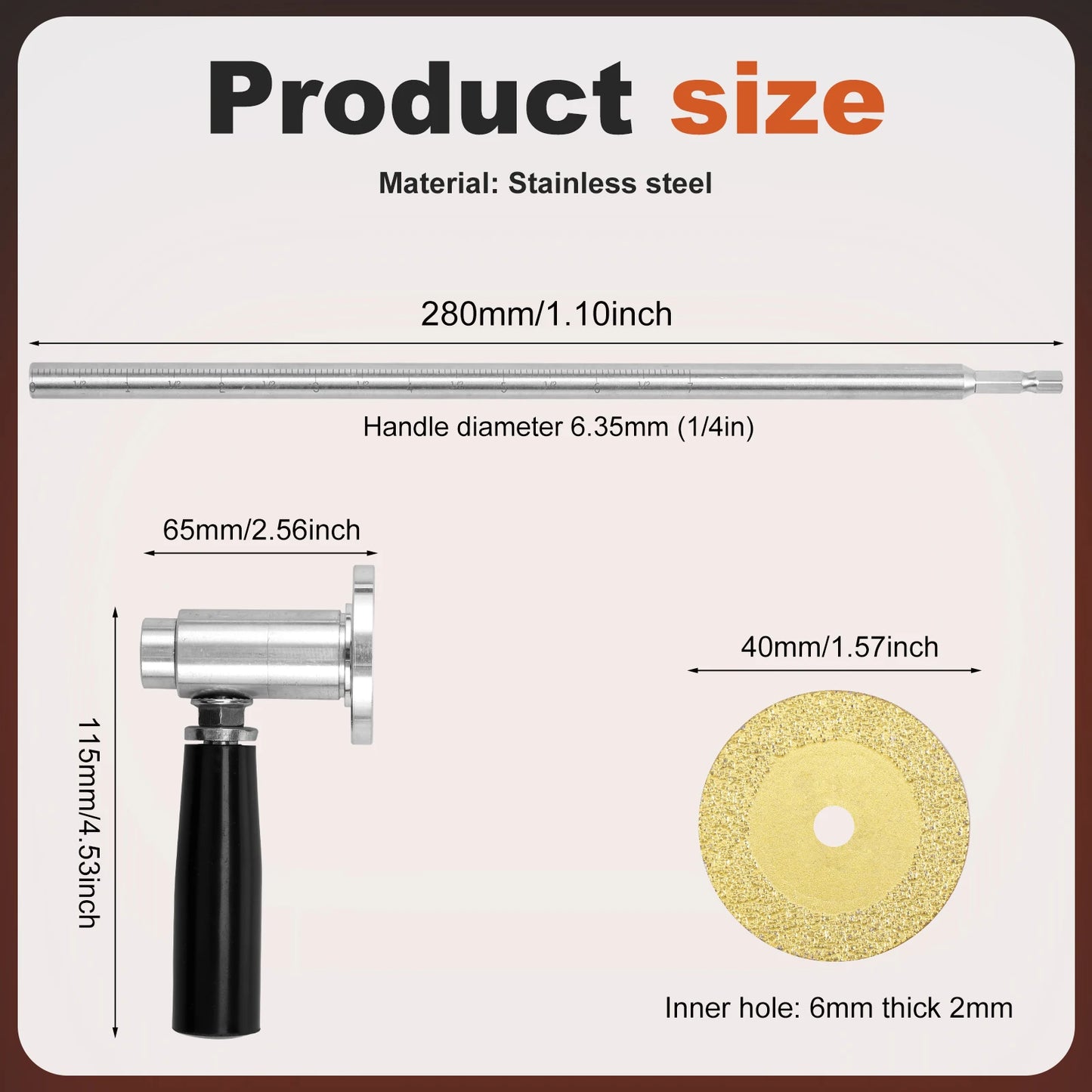 Inside Pipe Cutter Plumbing Tools PVC Pipe Precision Cutting for 1-1/2 Inch to 8 Inch, 7 Inch Adjustable Cutting Depth Pipe Tool