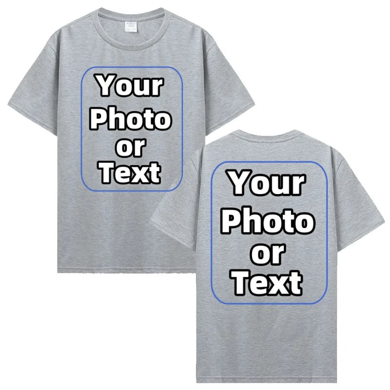 Custom T Shirt Make Your Design Logo Text Cotton Tshirt Personalized Gift Customized Your Design T-shirt Diy Men Women Tees Tops