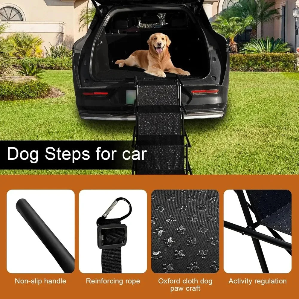 Portable Dog Car Ramp - Lightweight Folding Pet Steps – photo 2