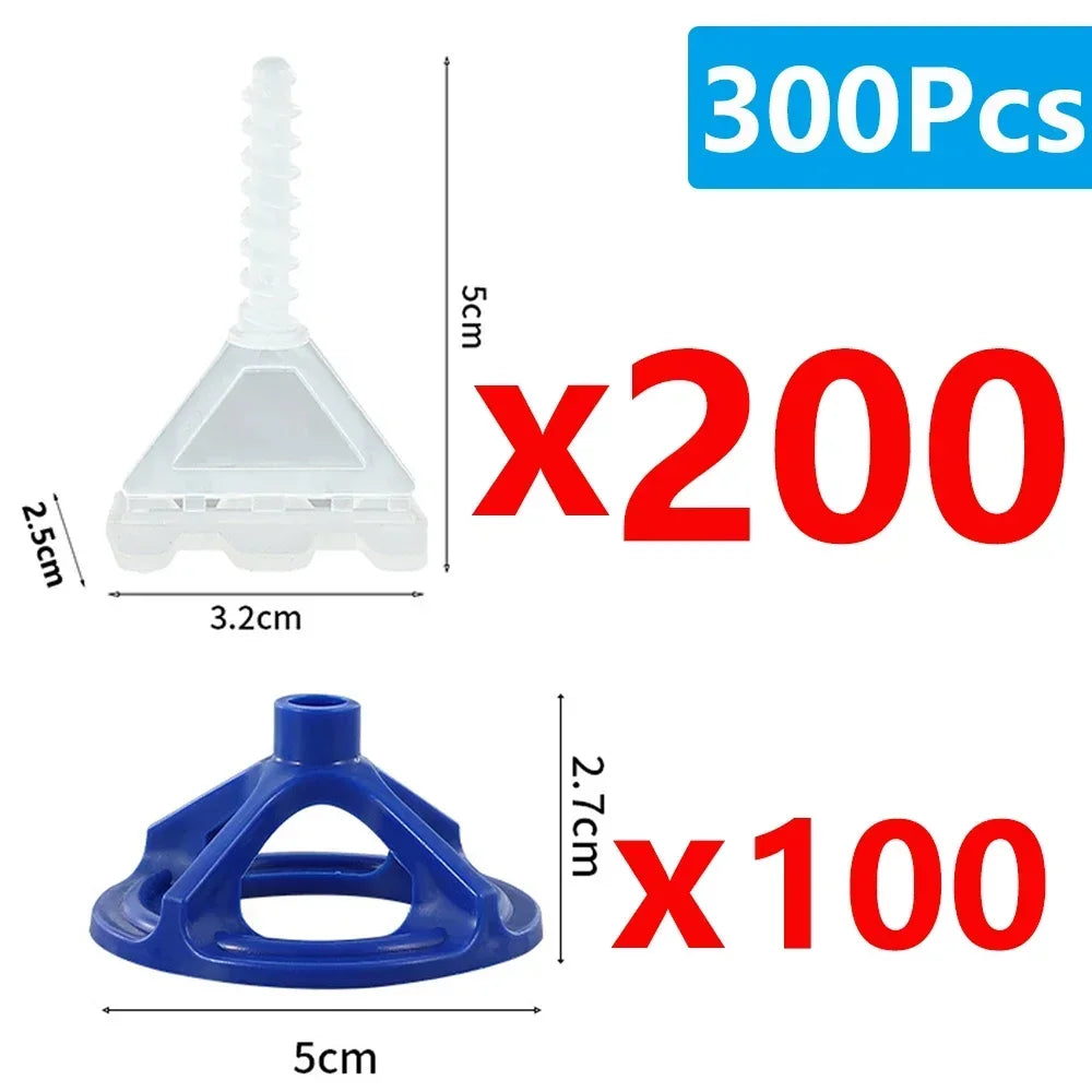 Tile Leveling System 600 Pc, Spiral Clips Spacers & Wedges