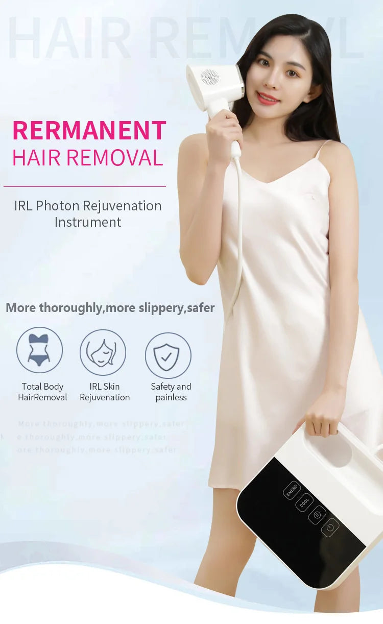 IPL Laser Hair Removal Device  Beauty Salon Grade Home Hair Remover Device with Cooling System, IPL Body Painless Laser Hai