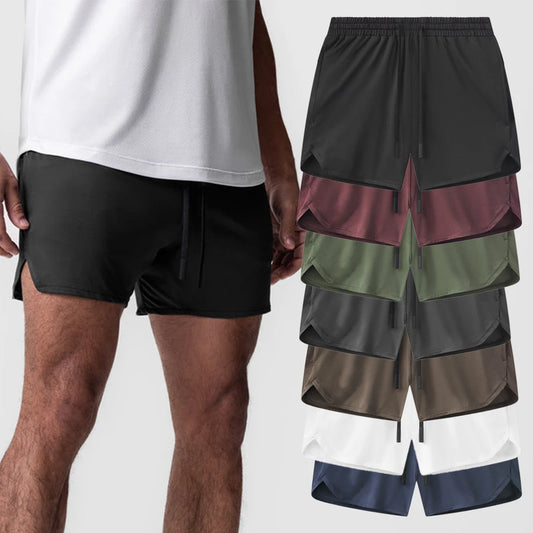 New Summer Men's Sports Shorts Quick Dry Breathable Beach Jogging Single Layer Breathable Shorts Training Basketball Apparel Gym