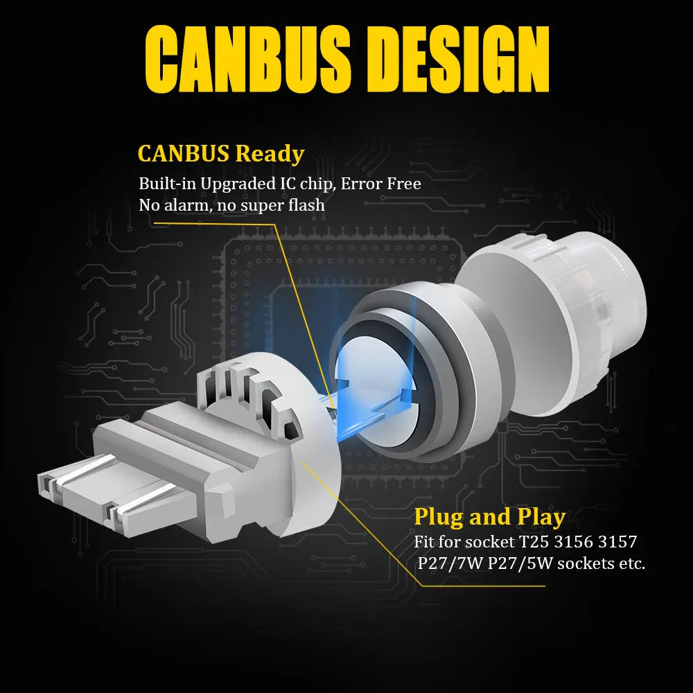 3157 LED Daytime Running / Brake / Reverse Bulbs (2-Pack)