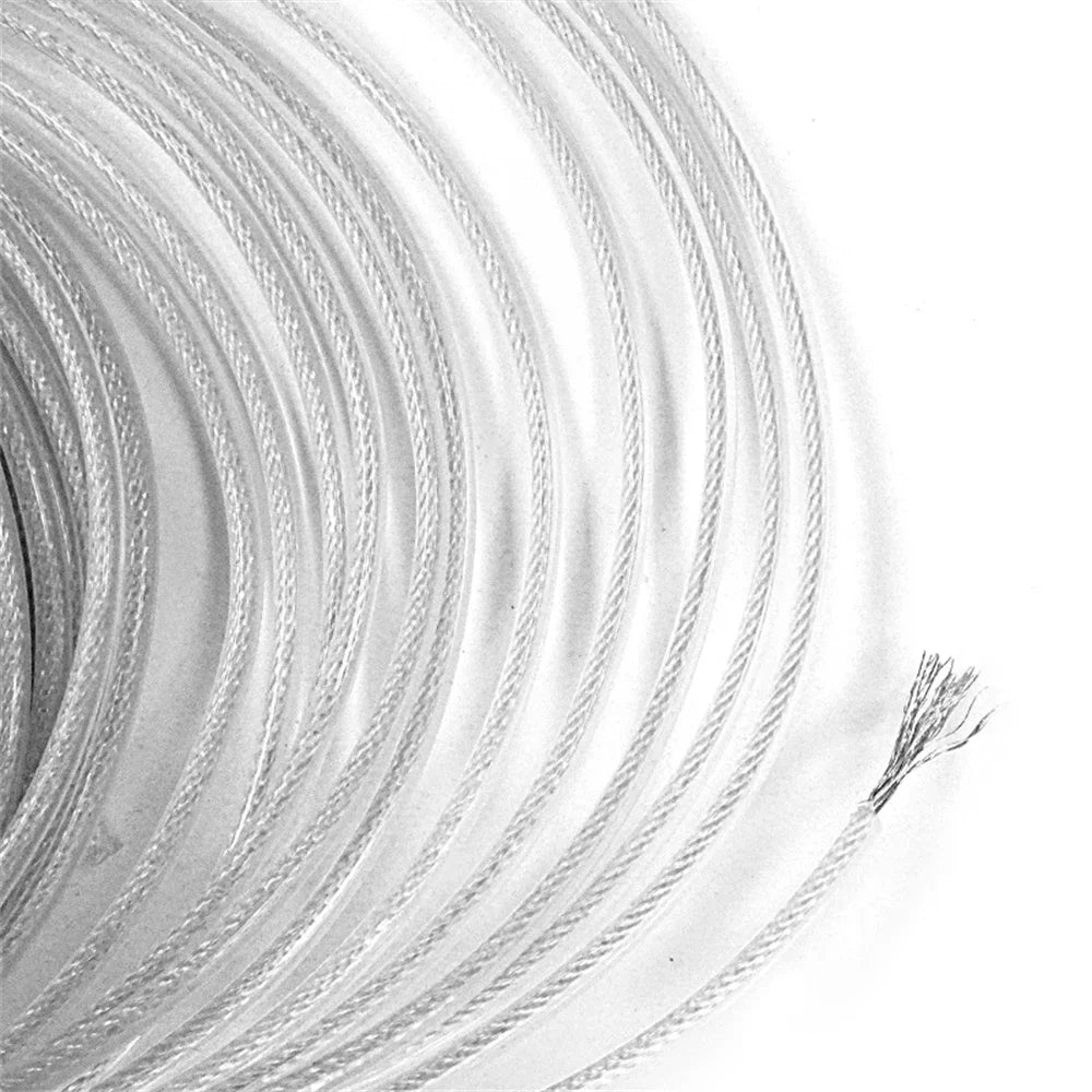 2～4.0mm*15m Steel Wire Grass Trimmer Line Round Brushcutter Trimmer Rope Brush Cutter Wires Rope Accessories