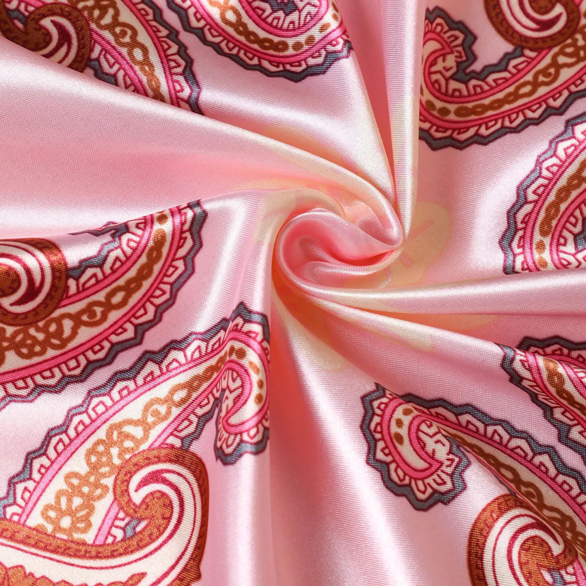Women's Silky Satin Bandana Scarf - Bright Solid Color Square - photo 2