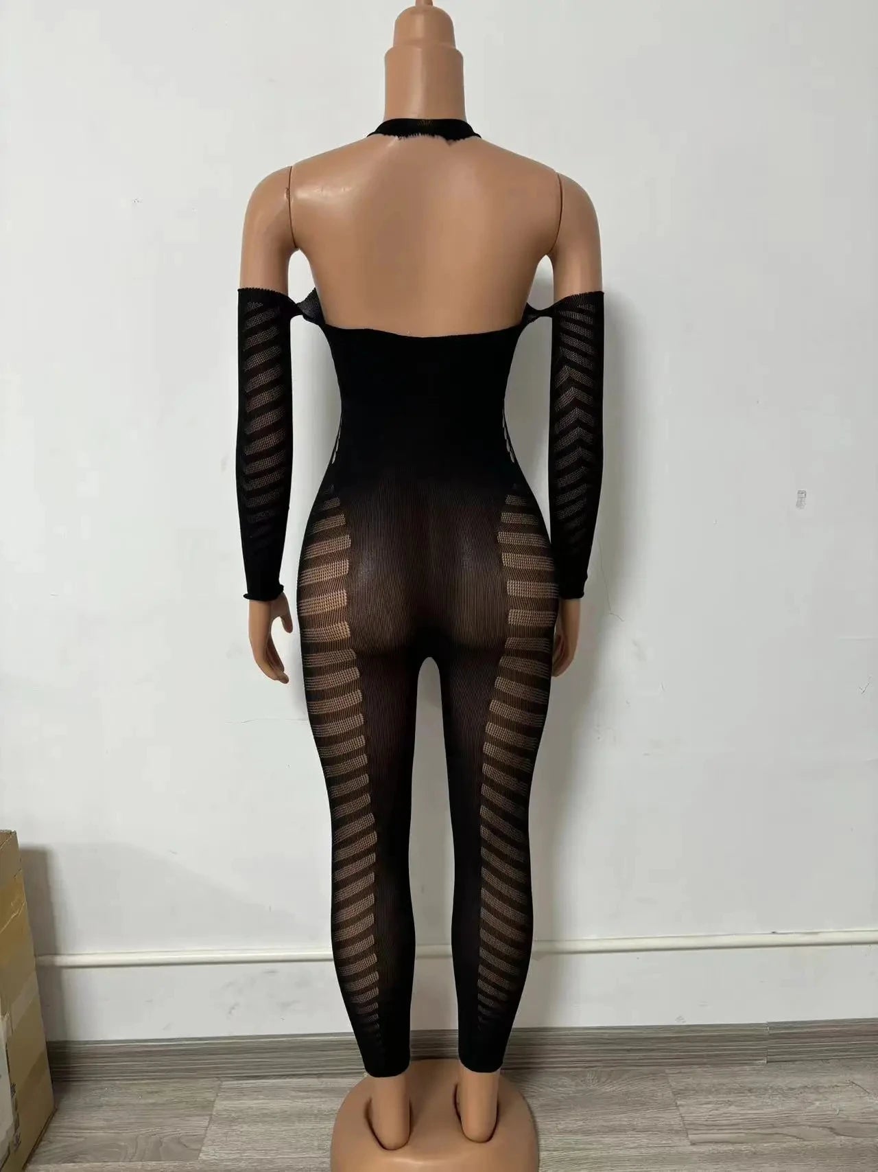 Mesh Jumpsuit For Women Sexy Club,Rhinestone Deep V One Piece Birthday Jumpsuits,Poster Bottle Large Outfit Going Out Plus Size