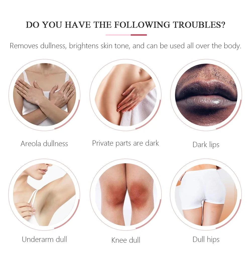 Whitening Cream For Dark Skin Underarm Bleaching Armpit Lightening And Intimate Area Woman Moisturizer Korean Skin Care Products