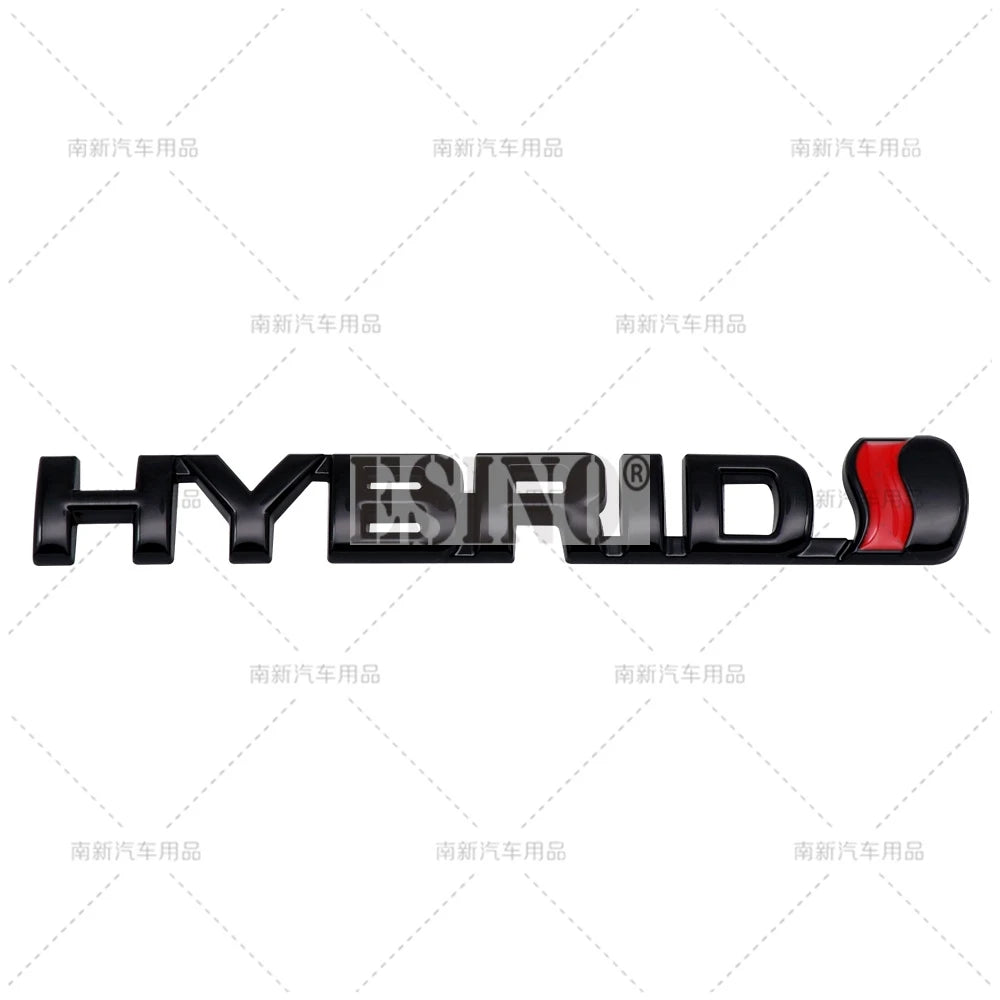 Car Styling Hybrid 3D Grill Rear Trunk Fender Metal Chrome Zinc Alloy Emblem Badge for Toyota RAV 4 Prado Camry Corolla Yaris