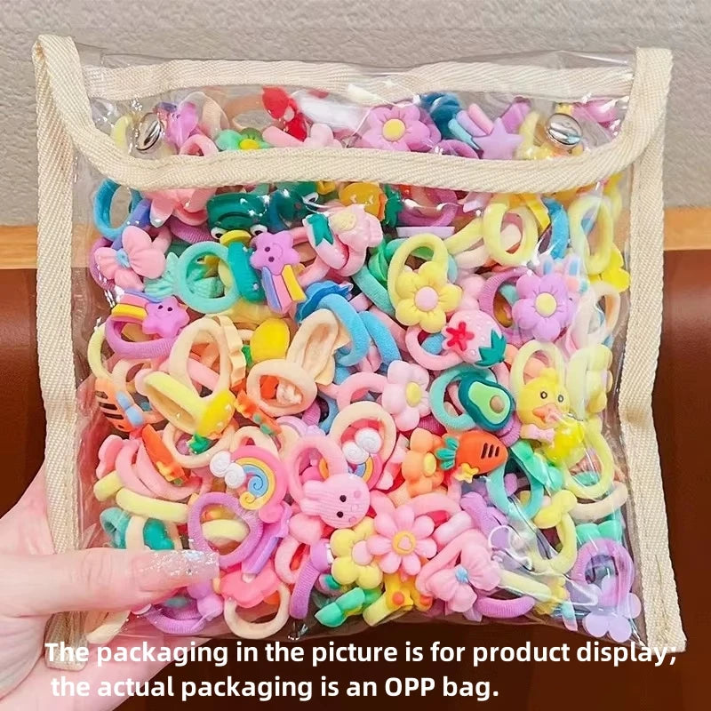 Hair band rubber band children tie hair rope baby girl does not hurt hair rope little girl rubber band