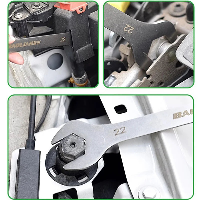 Ultra-thin Open End Wrench 5-32MM Ratchet Wrenches Universal Spanners Dual-purpose Wrench for Bicycle Motorcycle Car Repair Tool