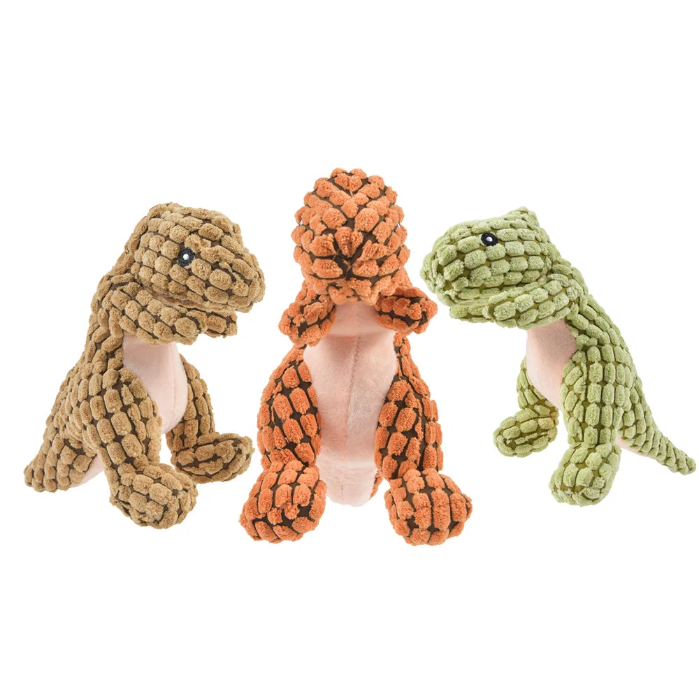 Plush Animal Squeaky Dog Toys - Tiger, Penguin, Fox & More - photo 3