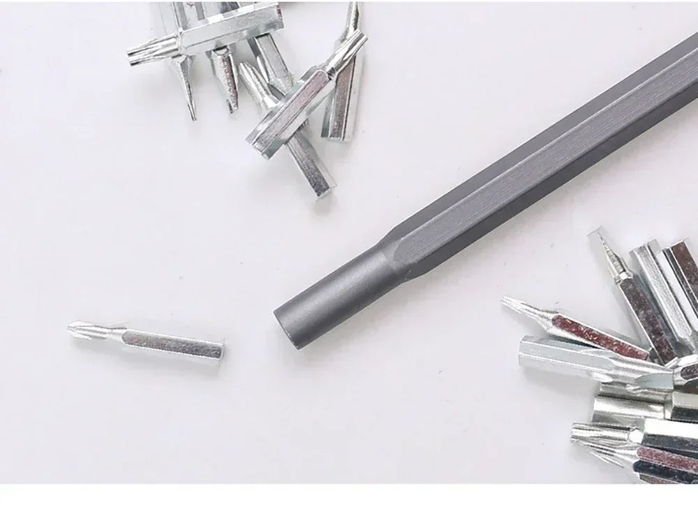25 in 1 Precision Screwdriver Set Screw Driver Se Hexagonal Flat Head Magnetic Screwdriver Head for Car Computer Phone Home Use