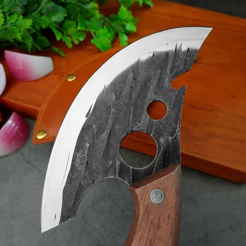 Multifunctional Knife Forged Kitchen Knife Stainless Steel Meat Cleaver Boning Knife with Bottle Opener Pocket With Knife Cover
