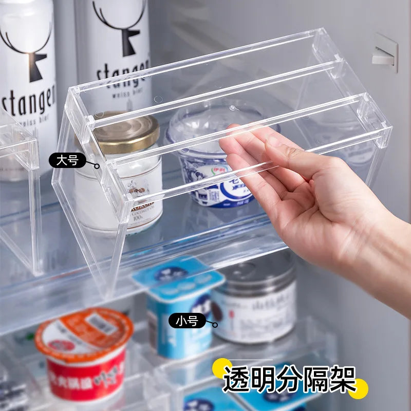 Clear Expandable Cabinet Organizer - Spice and Dish Divider Shelf