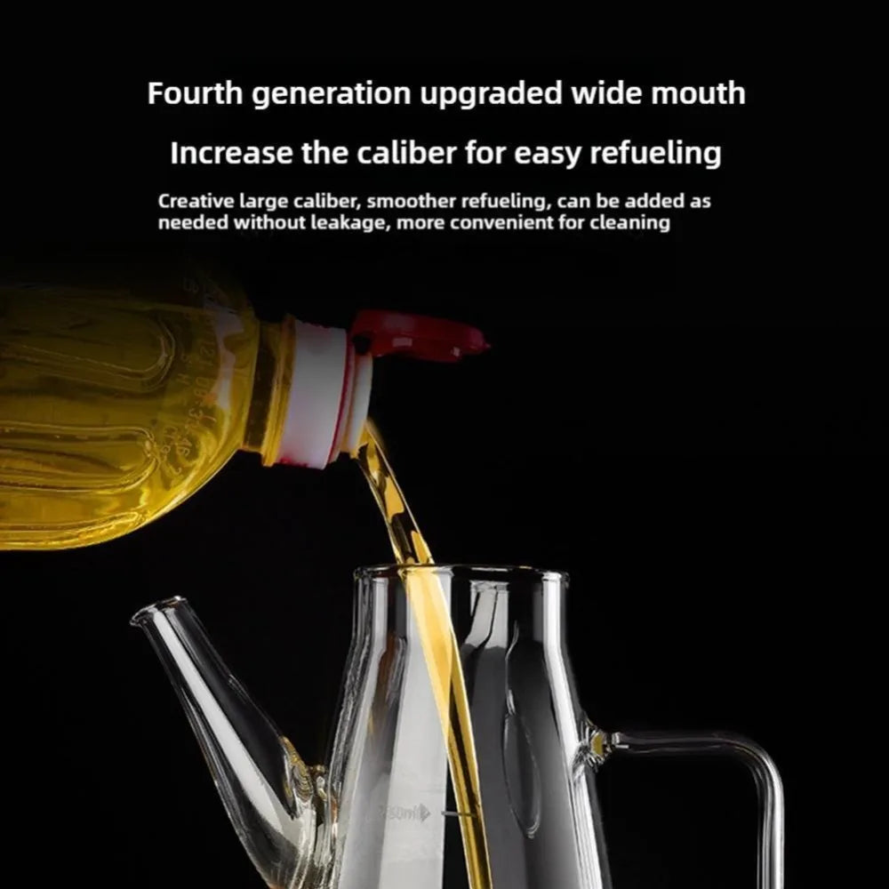 Glass Oil Bottle with Drip-Free Spout - 600 to 1000ml, Amber or Clear - photo 4