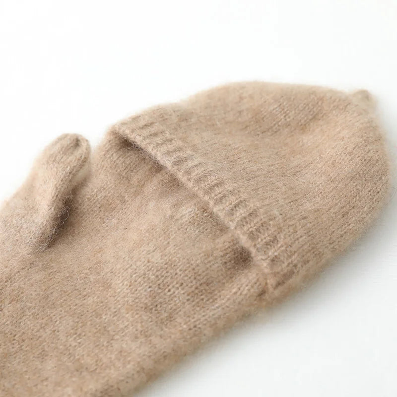 Convertible Flip-Top Mittens - Knit Fingerless Gloves for Adults - photo 4