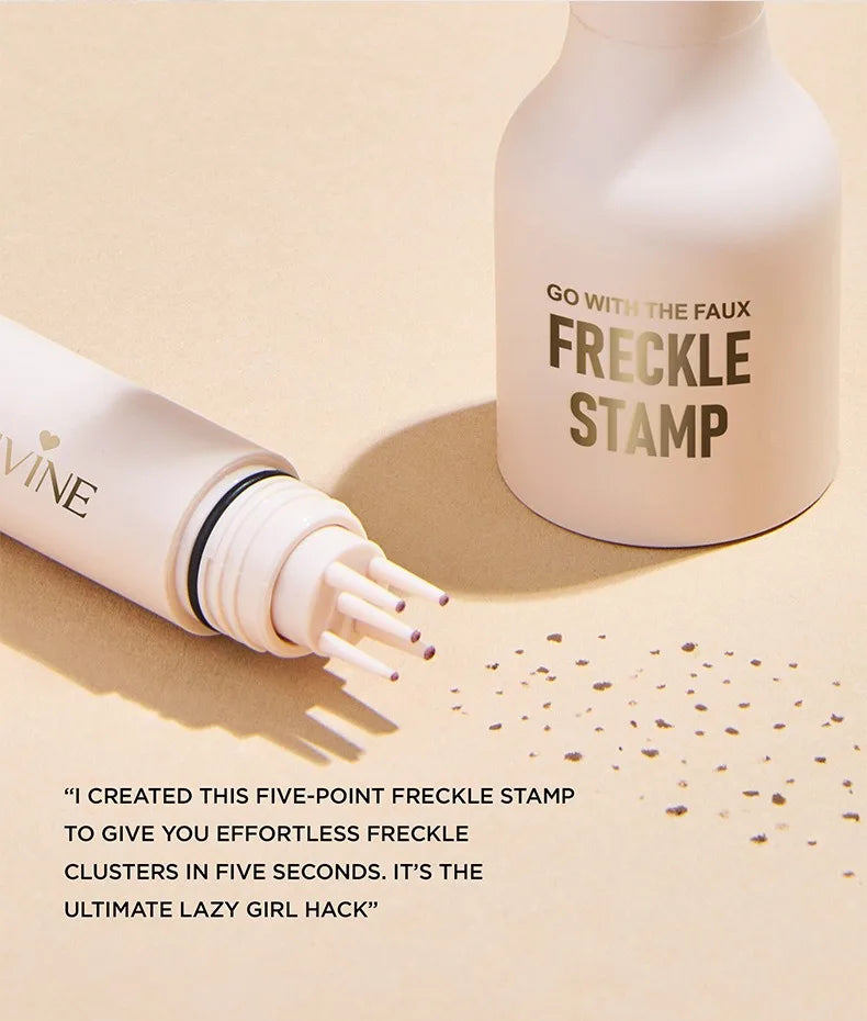 Liquid Air Cushion Freckle Stamp Pen Five-point Head Freckle Natural Simulation Fake Dot Spot Pen Waterproof Lasting Makeup