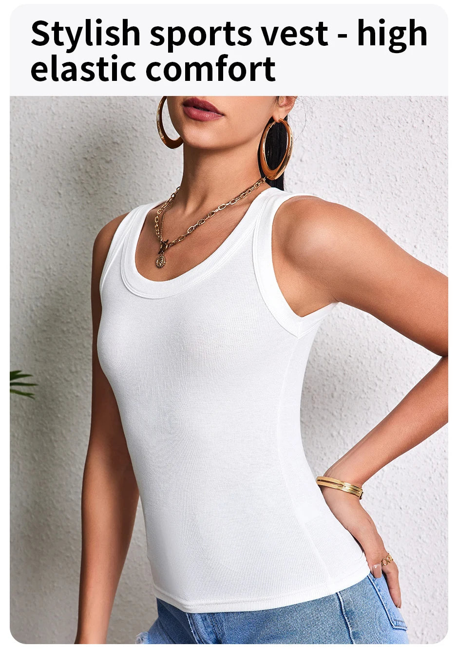 1/3 Pcs Women's Four Season Thin Slim Fit Solid Color Vest For Teenagers And Girls Solid Color Versatile Top Sexy Suspender Base