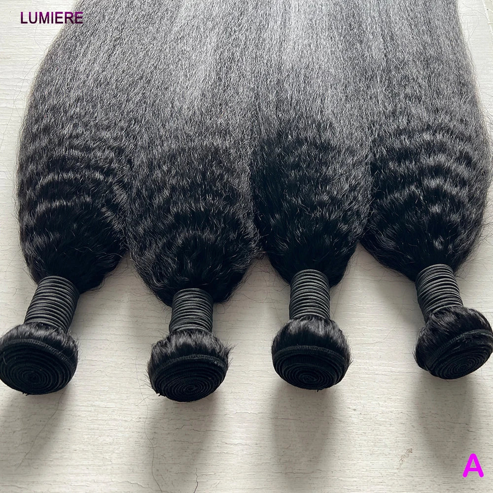 Coily Yaki Straight Human Hair Bundle Virgin Unprocessed Jerry Curly Human Hair Extension Top Quality Wholeasle Double Weft