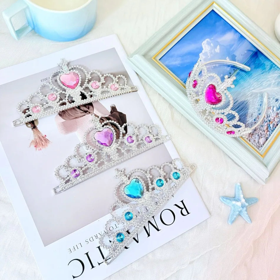 Wholesale 20pcs/lot Kids Crown Tiara Princess Magic Wand Wand Snowflake Fairy Stick Princess Show Dress Up Costume Accessories