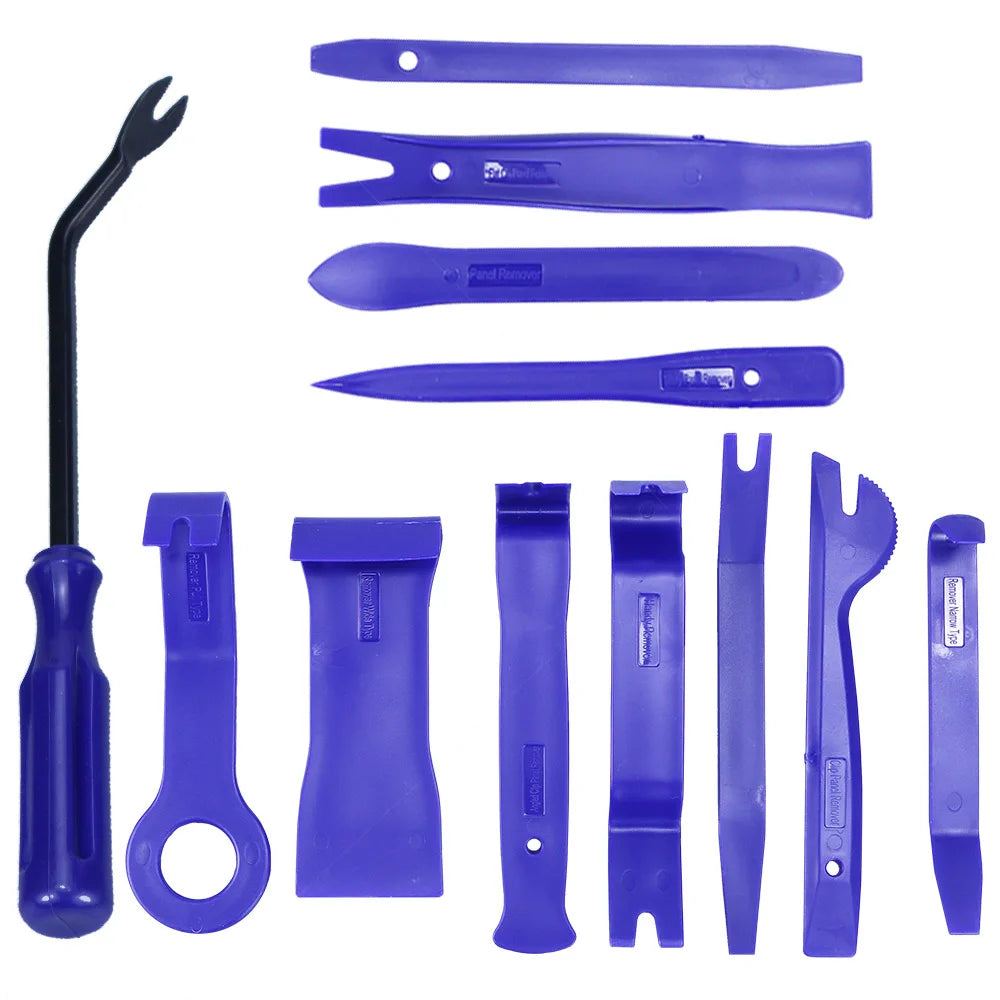 Car Interior Removal Kit - Easy To Pry Fasteners -Non-Scratch Remove Door Clips And Audio Instrument Panel