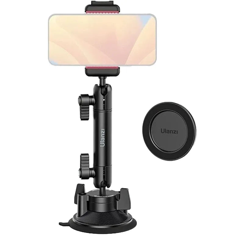 Original Ulanzi ZJ06 Phone Holder Suction Cup Telescopic Bracket Magnetic Fixation Vehicle Mounted Photography Stand Magsafe