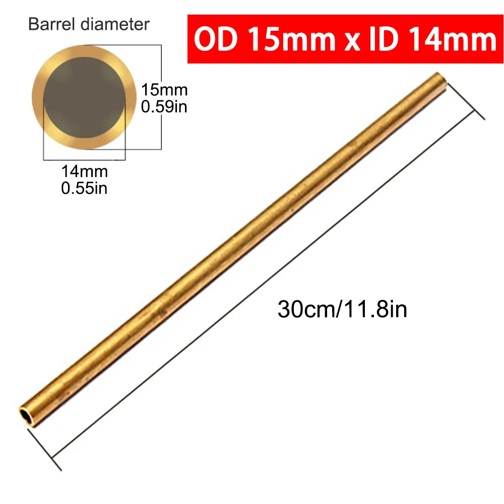 Brass Tubes Diameter 2/3/4/5/6/7/8/9/10/11/12/13/14/15mm Length 300mm 0.5mm Brass Rod Pipe Brass Tube Modelmaking Cutting Tool