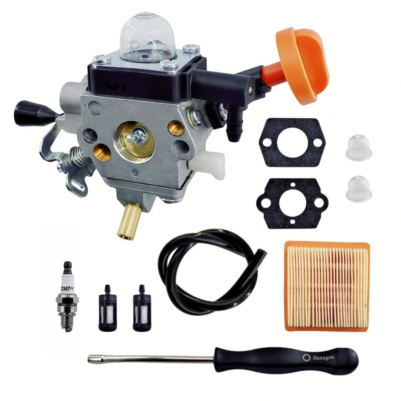 4180-120-0615 Carburetor Air Filter Kit for STIHL FS91R FS91 FC91 FS111 FC111 KM91R KM111R HT102 FC96 Trimmer  Brushcutter Carb