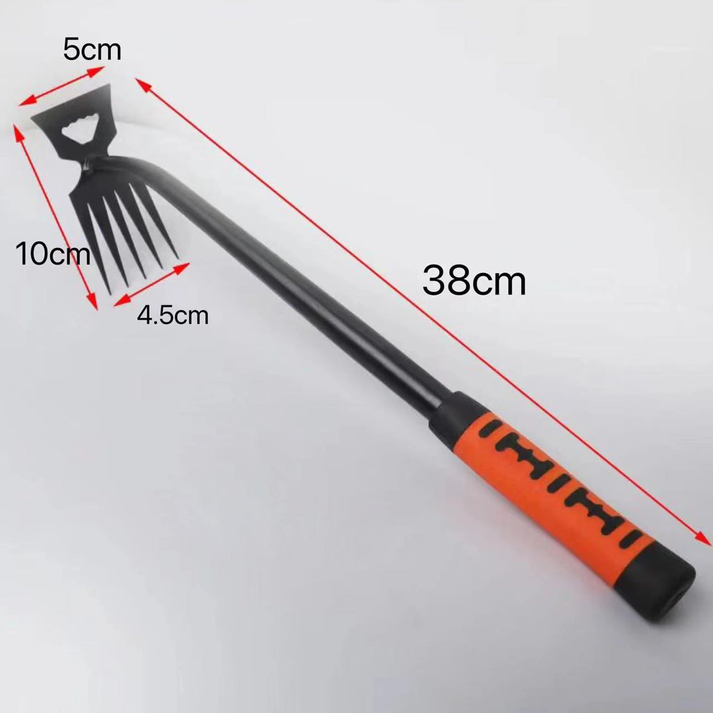 5/6/8/11 Teeth Carbon Steel Garden Hand Rake,2 In 1 Agricultural Manual Weeding Tools for Yard,Multifunction Gardening Hoe Rake