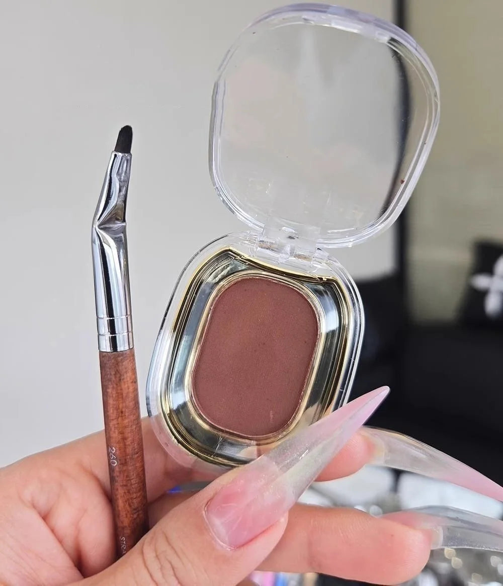 Red Brown Monochrome Eyeliner Eyeshadow Powder Palette Silky Matte Chocolate Lying Silkworm Eyeliner Waterproof Aegyo-sal Makeup