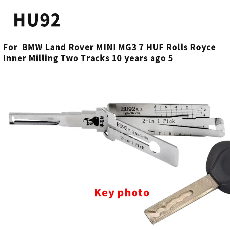 8PCS LISHI 2in1 Decoder For Volkswagen Audi Mercedes-Benz Skoda Porsche Ford Chevy Buick Hyundai Toyota BMW Locksmtihs tool
