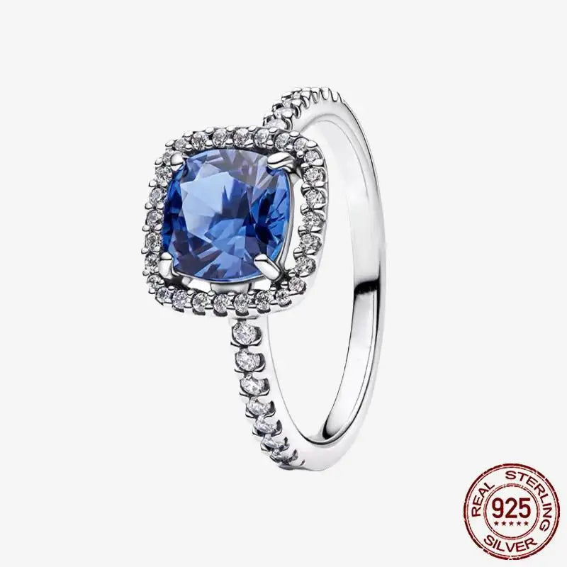 925 Sterling Silver Open Ring Style CZ Paved Heart Butterfly Flower Colorful Gemstone Ring For Women Daily Wear Jewelry Gift