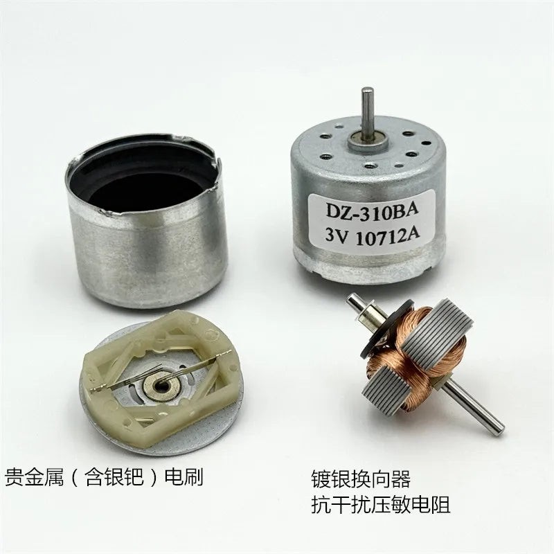Micro 24mm Round RF-320CA DZ310BA DC 3V-6V 3.7V 5V Mini Electric Motor Low Speed Mute for Toy Model Home Appliance