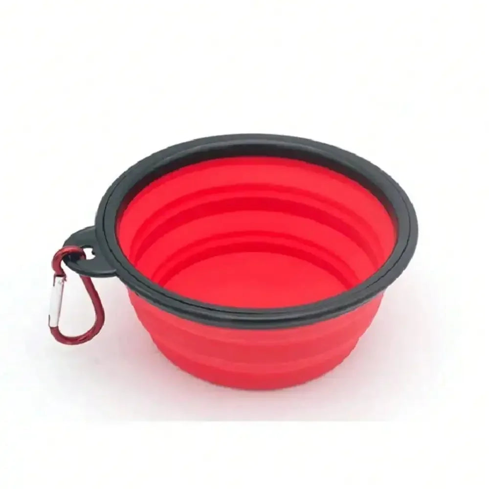 Collapsible Dog Water Bottle and Food Bowl, 2-in-1 Travel Feeder