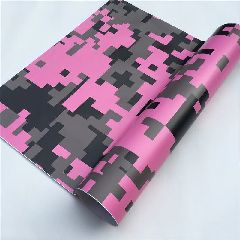 Arctic Snow Black Camo Vinyl Car Wrap Film Camouflage Vinyl Wrapping Sticker Console Computer Laptop Scooter Motorcycle