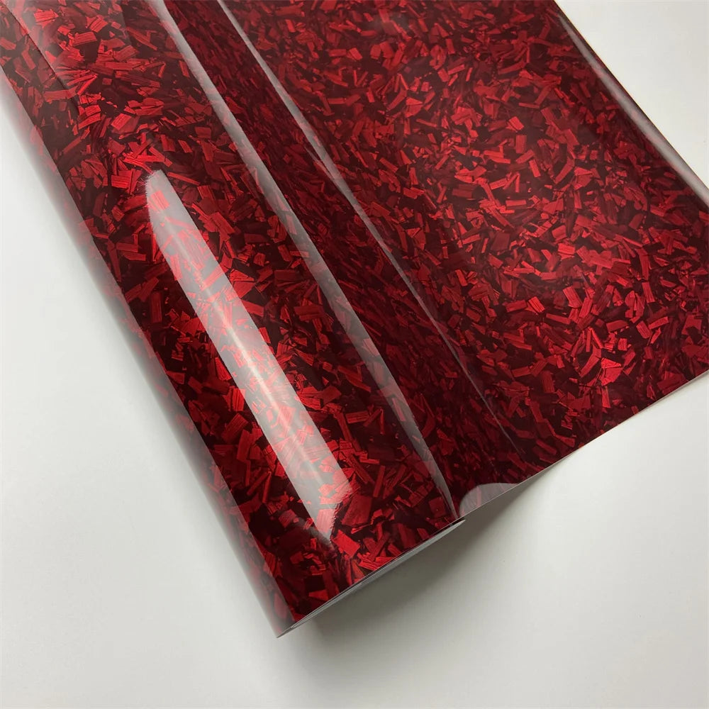 Forged Carbon Fiber Vinyl Wrap - Air Bubble Free Auto Adhesive Film
