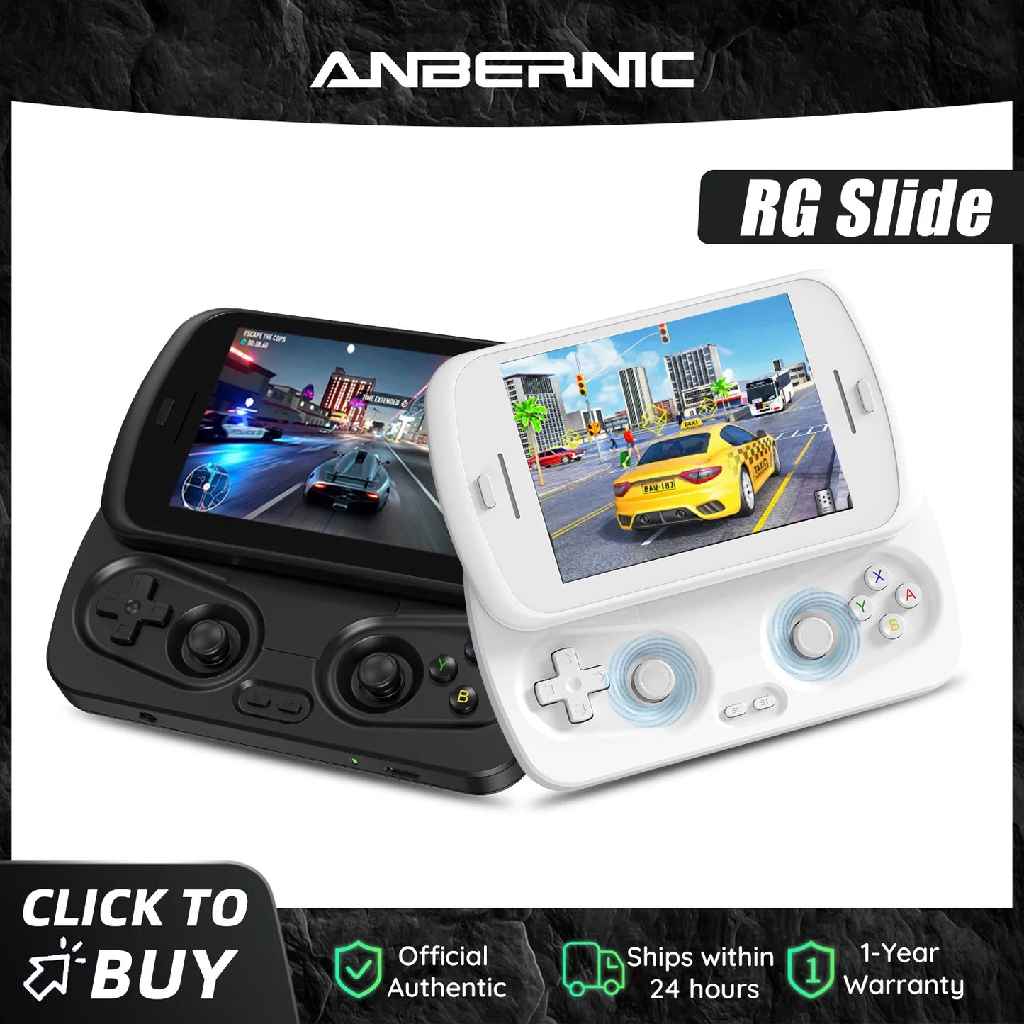 ANBERNIC RG Slide Handheld Game Console 4.7-inch LTPS In-Cell Display 1280*960 Screen Retro Video Game Player Android 13 5000mAh