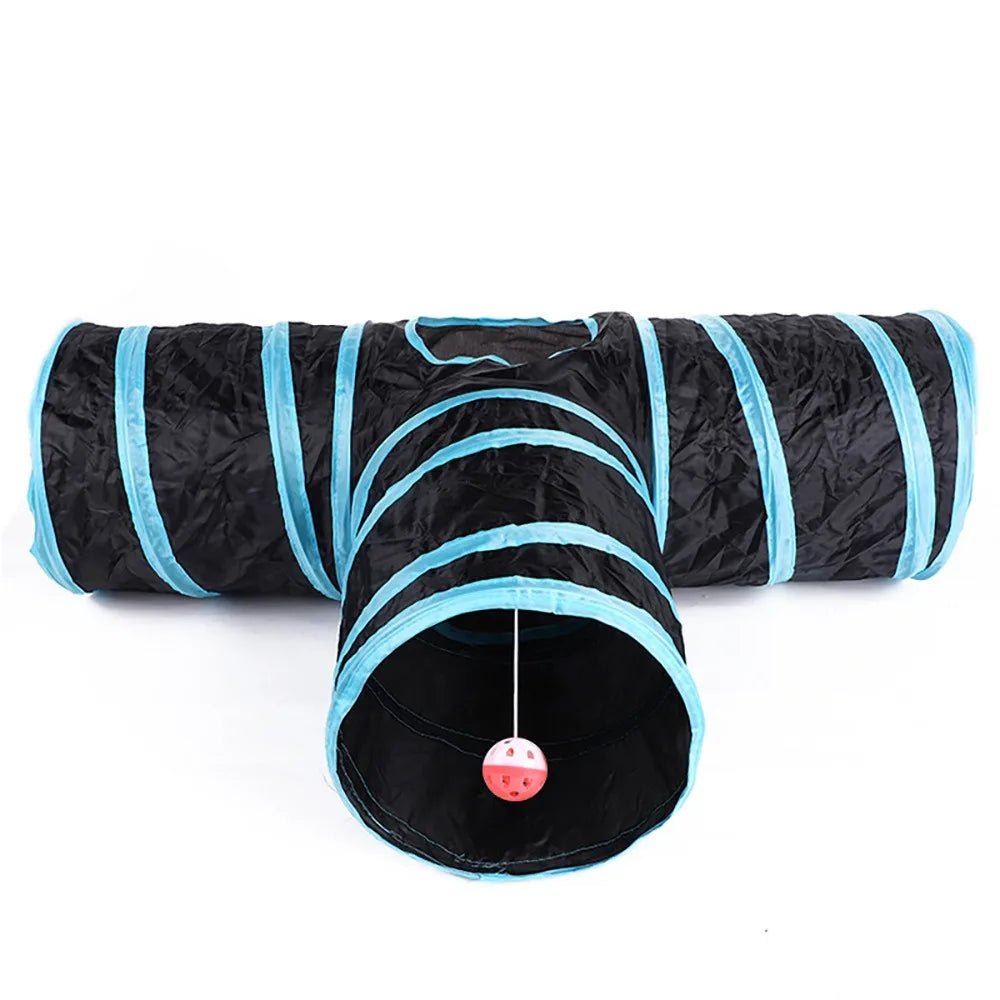 Foldable Cat Tunnel Toy - Breathable S & T Shape Play Tunnel – photo 4