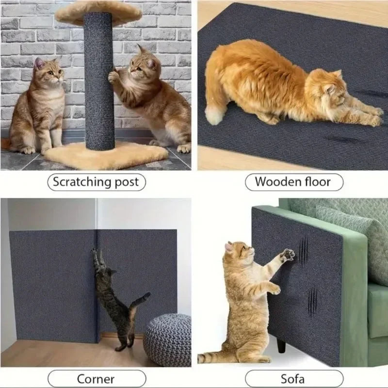 Cat Scratcher Sofa Protector – 40x300cm Trimmable Self-Adhesive Carpet Scratch Mat | 7 Colors
