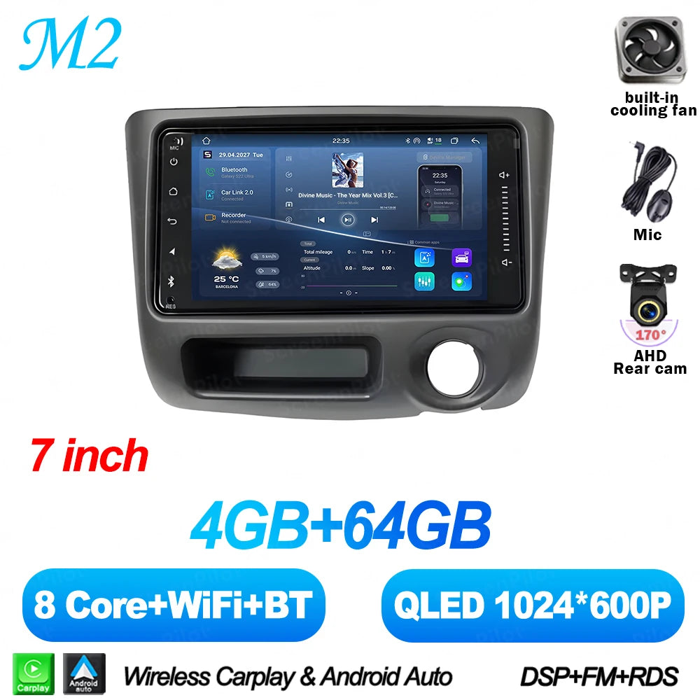 8-Core Android Car Stereo for Toyota Vitz XP10, Yaris, Platz & Echo (1999–2005) — CarPlay, RDS, Touchscreen