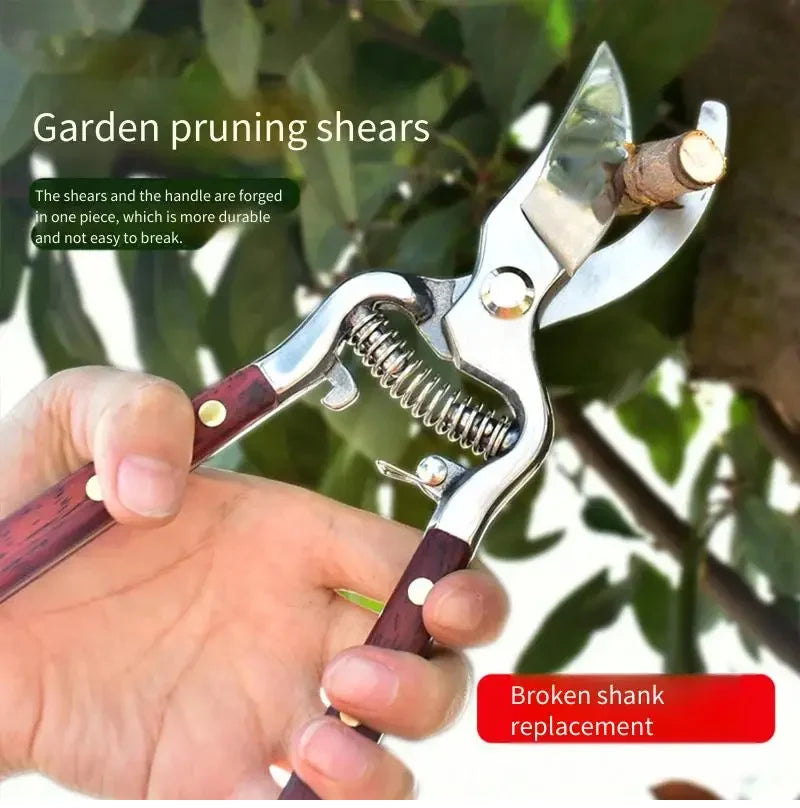 Professional Pruning Shears - All-Purpose Garden Scissors for Thick Branches, Fruit Trees & Floral Trimming