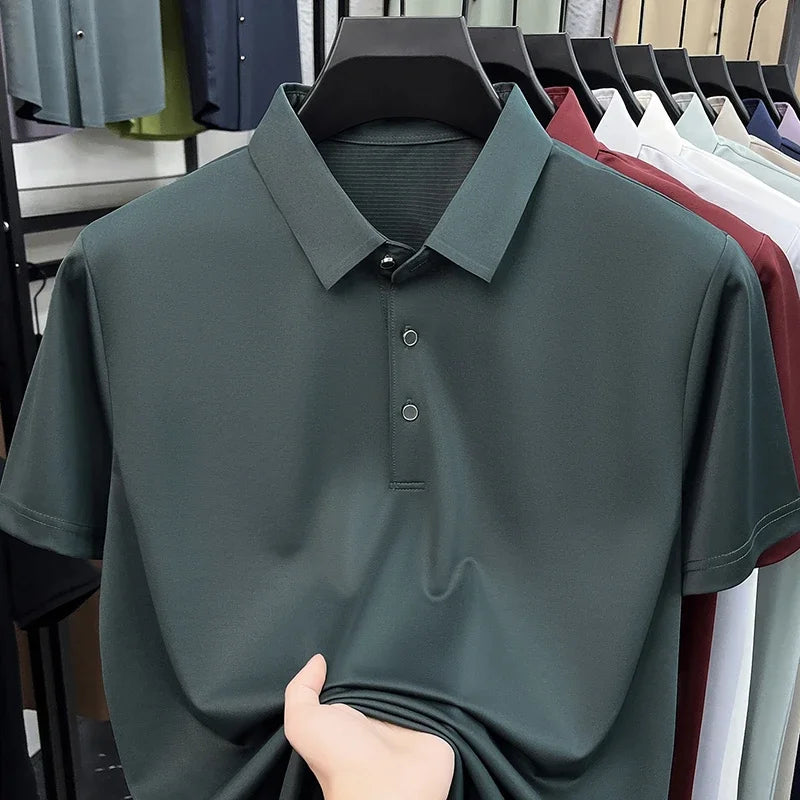 Men's Collared Polo Shirt - Quick-Dry Moisture-Wicking, Daily Wear