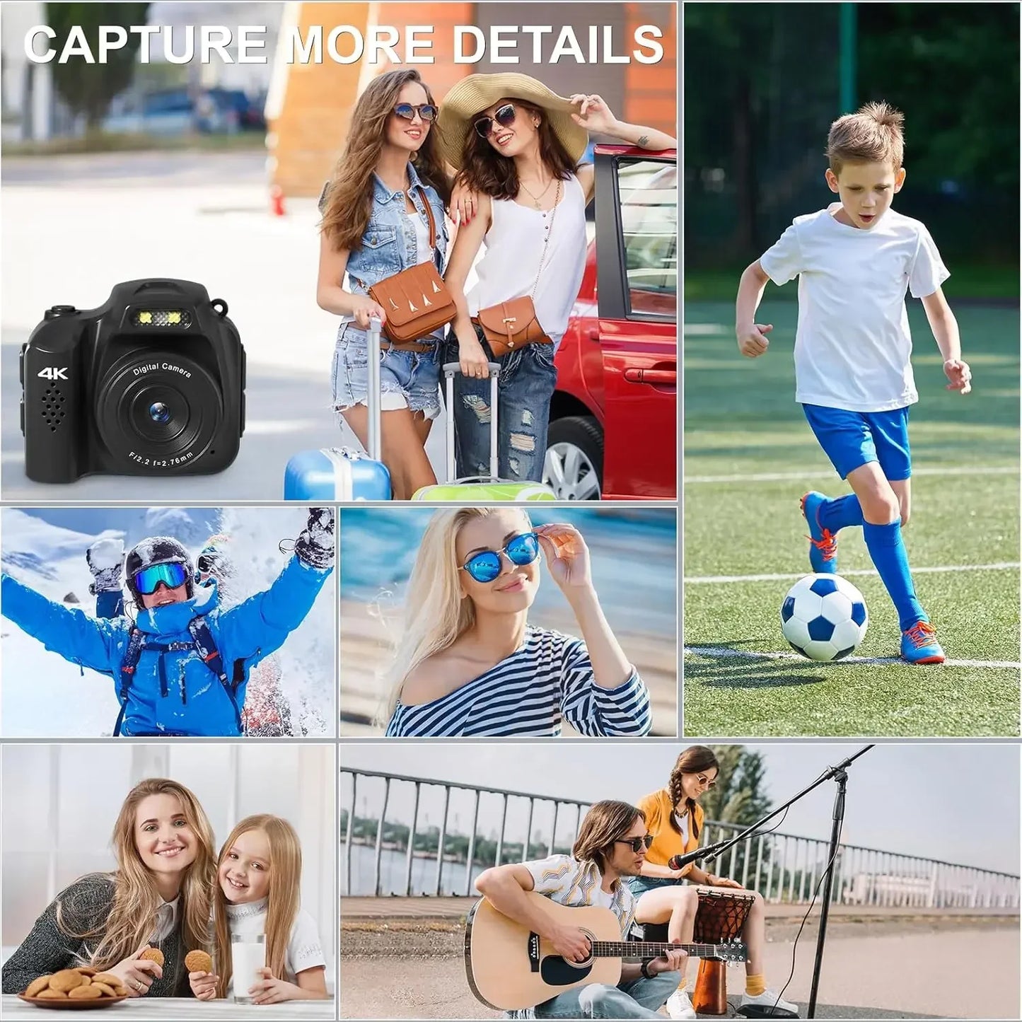 4K Retro Keychain Camera — 64MP Mini Digital Camera with Screen