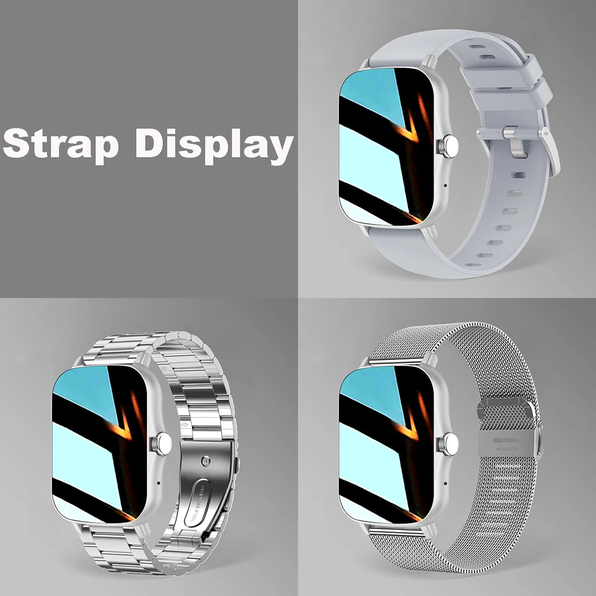 NEW 2026 Fashion SmartWatch Android Phone 2.01" Color Screen Full Touch Custom Dial Watch Women Bluetooth Call Smart Watch Men