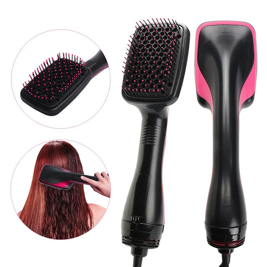 Travel Hair Dryer Brush with Ceramic Heating - 3 Settings