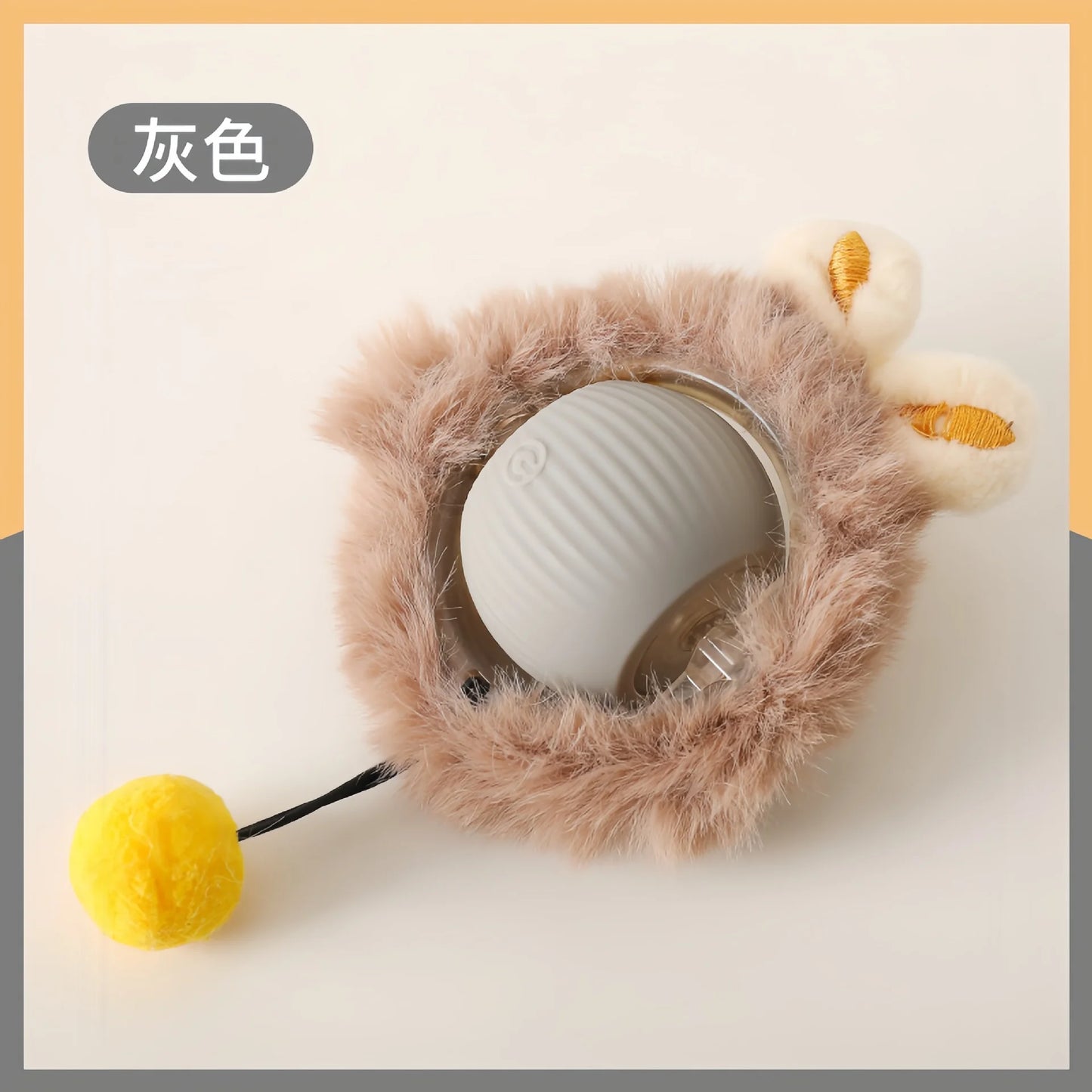 Electric Ball Toys Automatic Rolling Ball Rechargeable Smart Pet Interactive Plush Toy Dog Cat Training Imitate Mouse