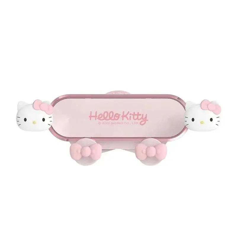 Hello Kitty mobile phone car mount  aromatherapy air vent clip car navigation rack suction cup  support car fixed Birthday gift