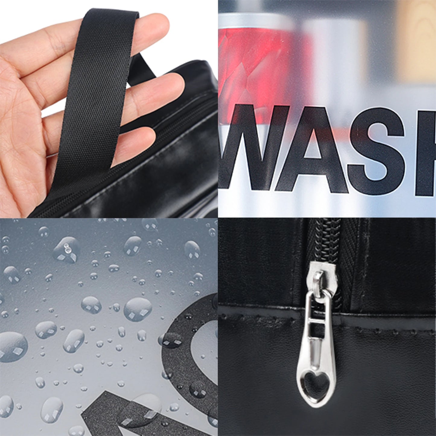 Portable Toiletry Bags with Handle, Translucent Waterproof travel Make up Bags for Women, Large Capacity Travel Cosmetic Bags