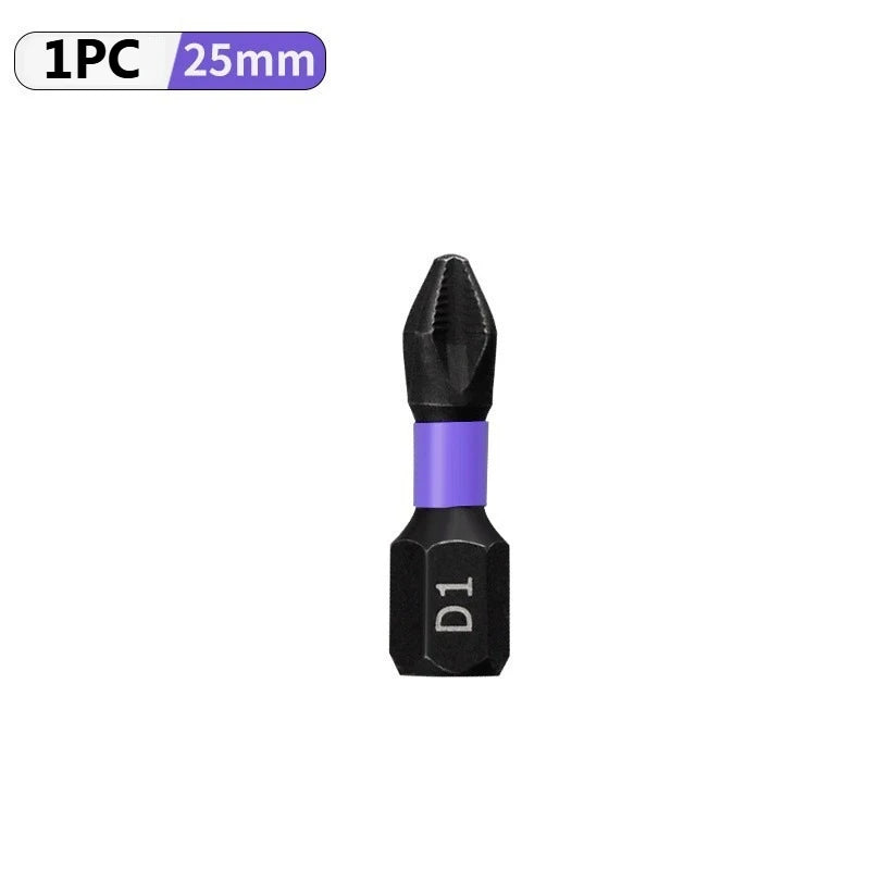 Magnetic Screwdriver Bit Set PH2 Phillips 25-150mm Anti-slip Shockproof Alloy Steel Impact Drill Bits for Outdoor Decoration